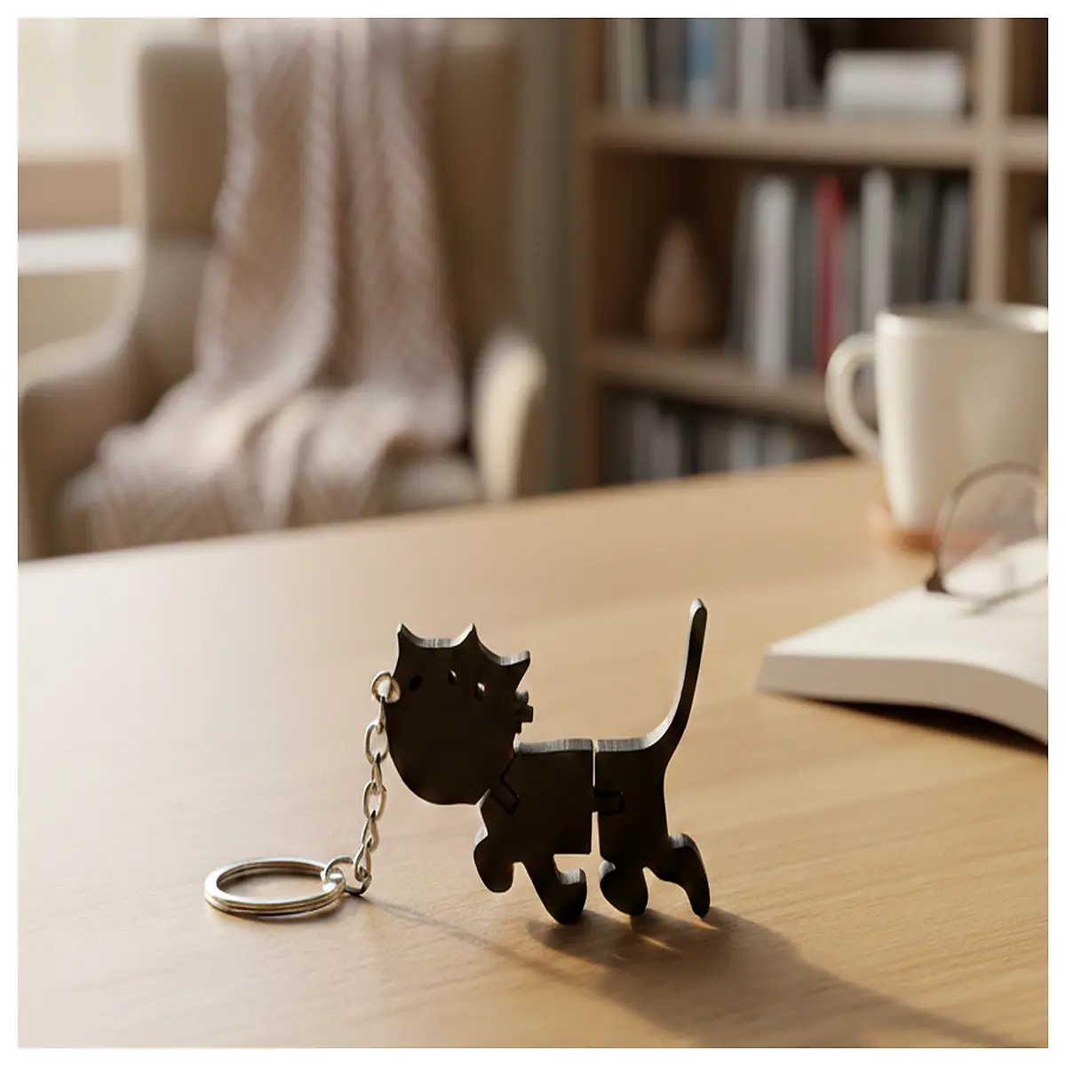 cute cat keychain flexible jip janneke plush toy bag charm women girls