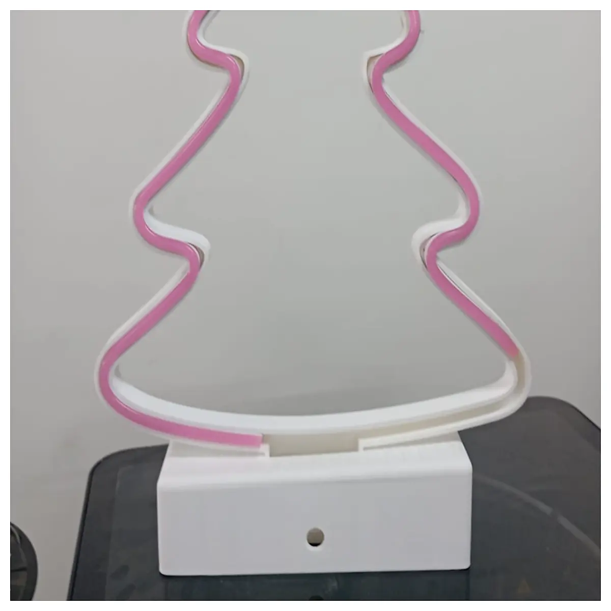 christmas neon sign with up tree decor for home holiday party table centerpiece festive xmas room lighting