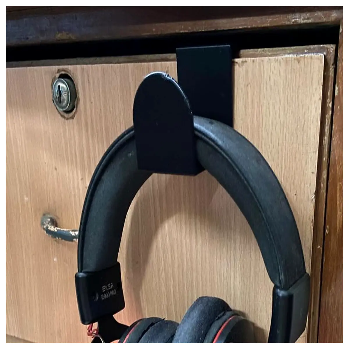 drawer gap organizer for earbuds storage slim headphone holder insert bedside cable management