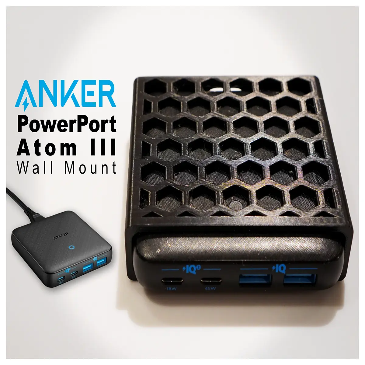 anker wall mount charger for 15 pro max space saving desktop dock fast charging station with usb c cable