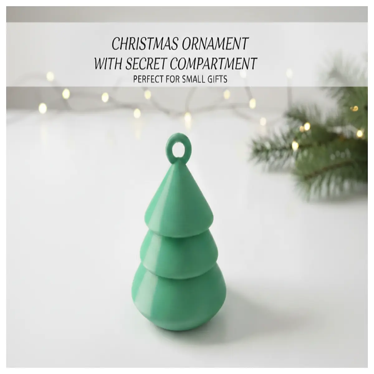 christmas tree ornament with hidden compartment secret storage safe for valuables jewelry keepsake holiday decor