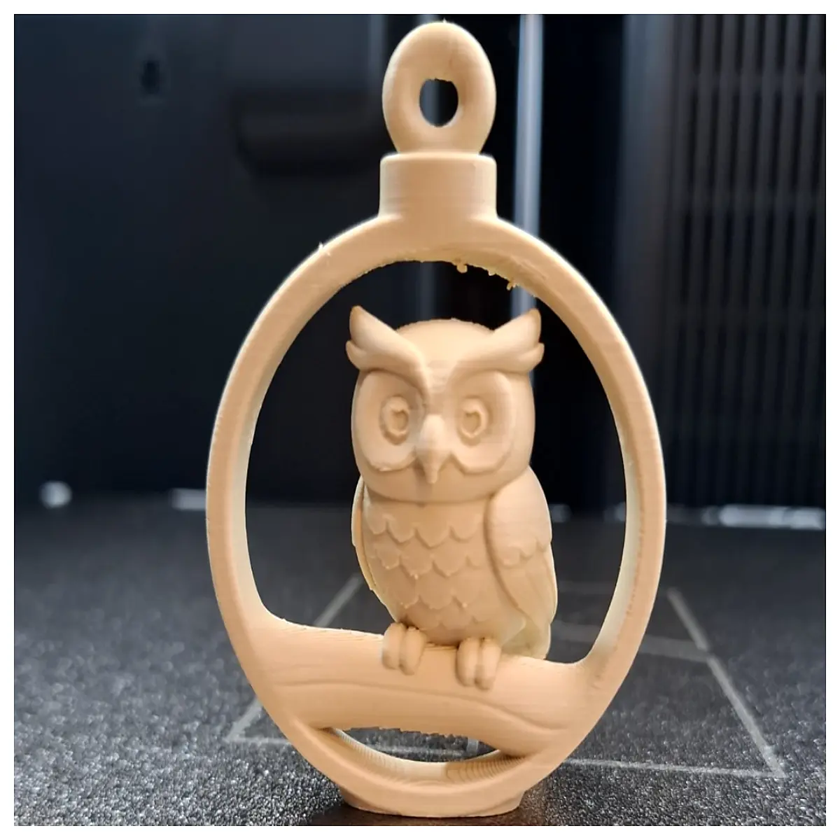 cute owl figurine for home decor rustic wooden bird statue shelf ornament whimsical animal art piece nursery decoration
