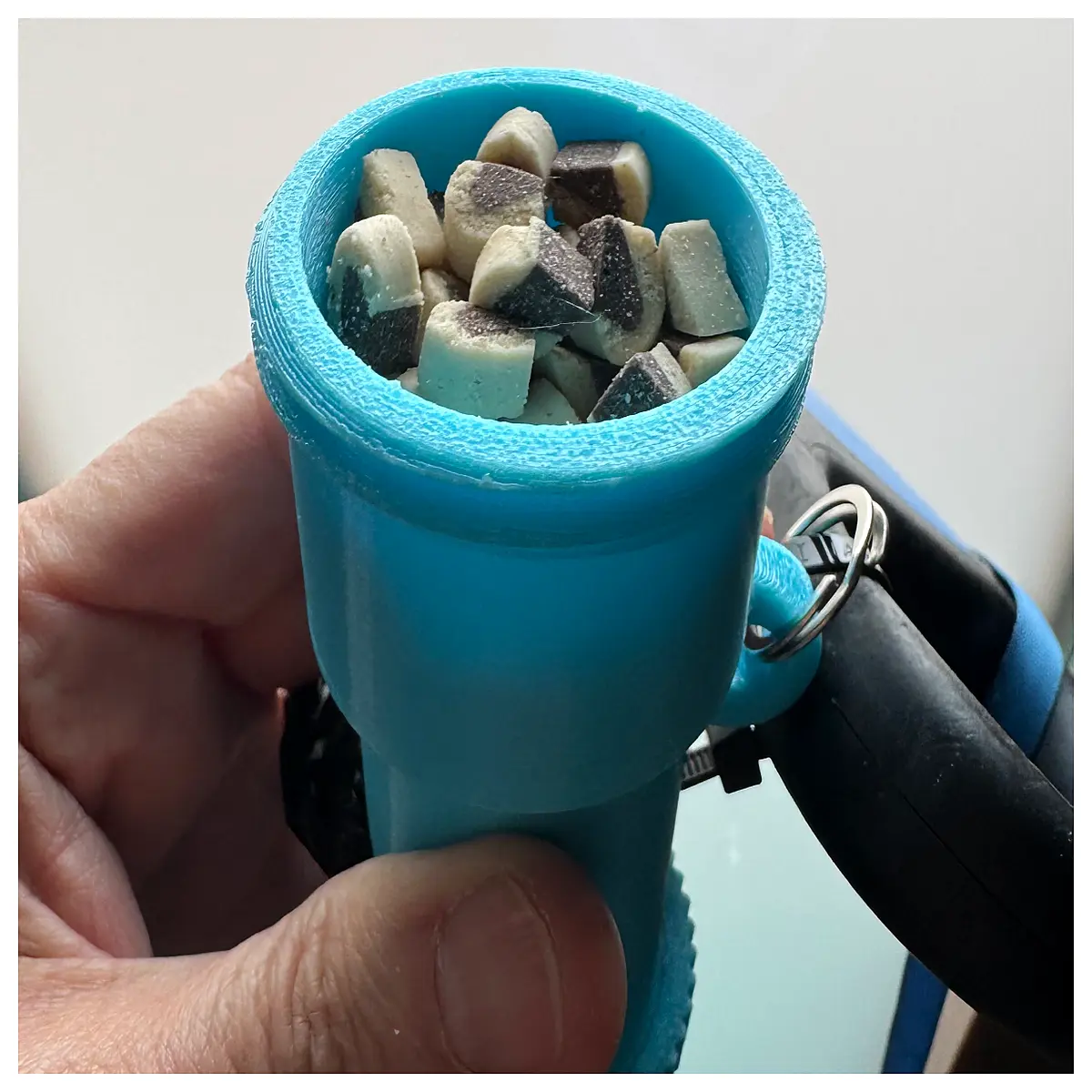 dog poop bag dispenser with treat pouch holder hands waste bags for walking pets