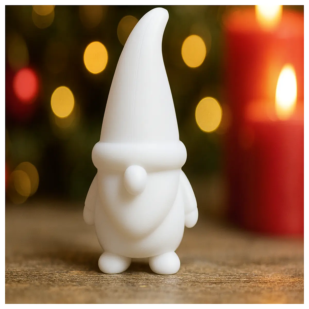 minimalist gnome figurine decor for home modern santa claus statue simple design holiday table centerpiece cute dwarf ornament for christmas tree or m