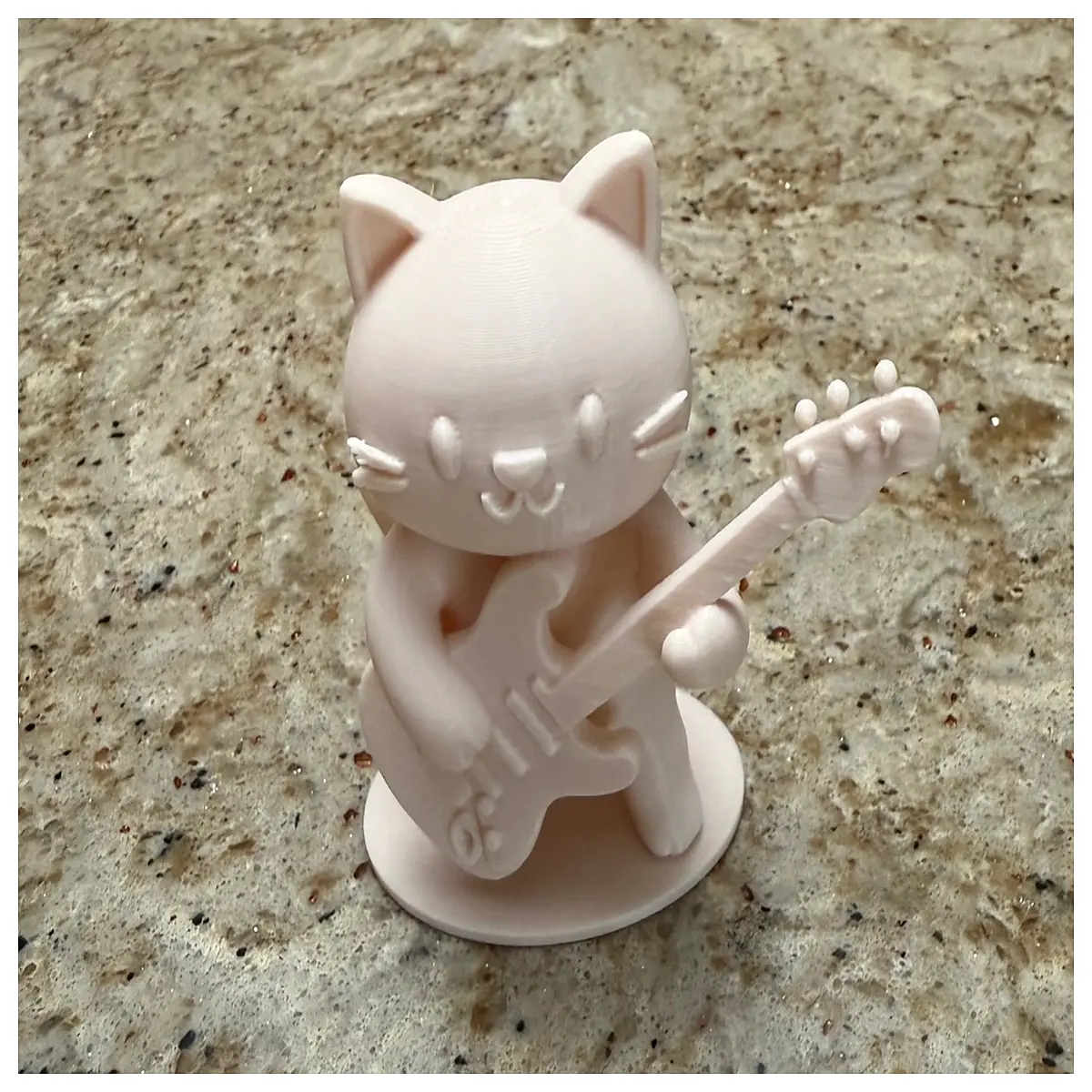 cat shaped acoustic guitar pendant necklace for musicians feline music lover gift cat head instrument jewelry