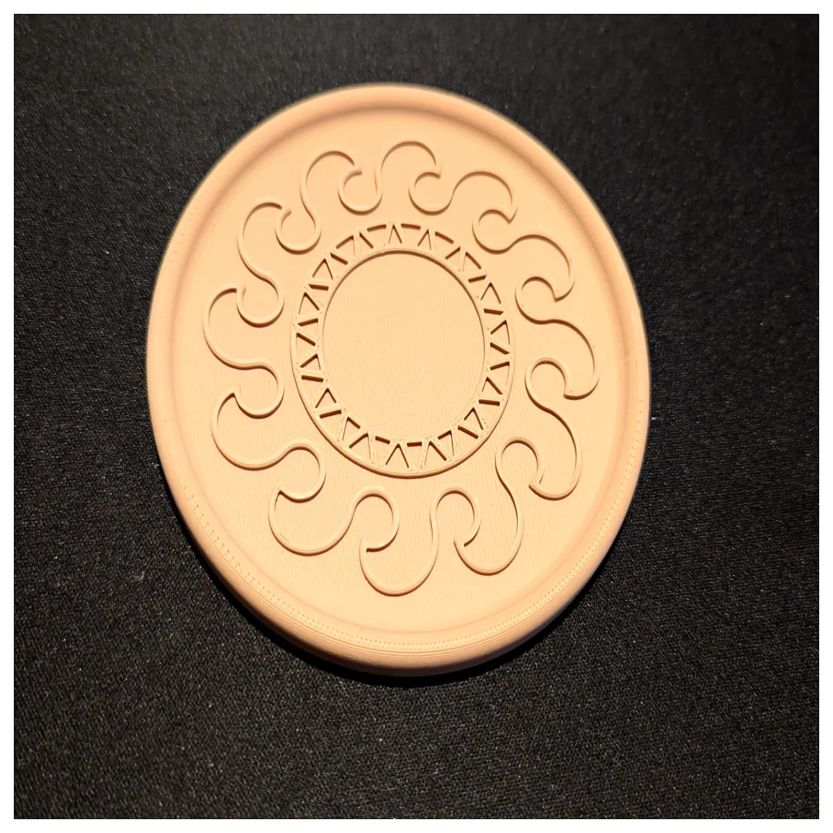 terracotta sun coaster set ceramic heat drink mat decorative home decor