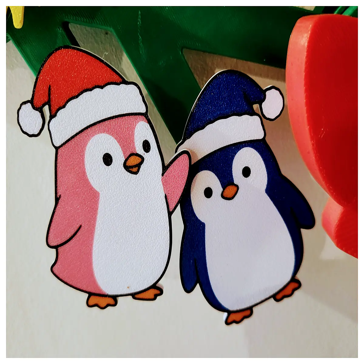 cute penguin studs for flower wreath diy toy accessories