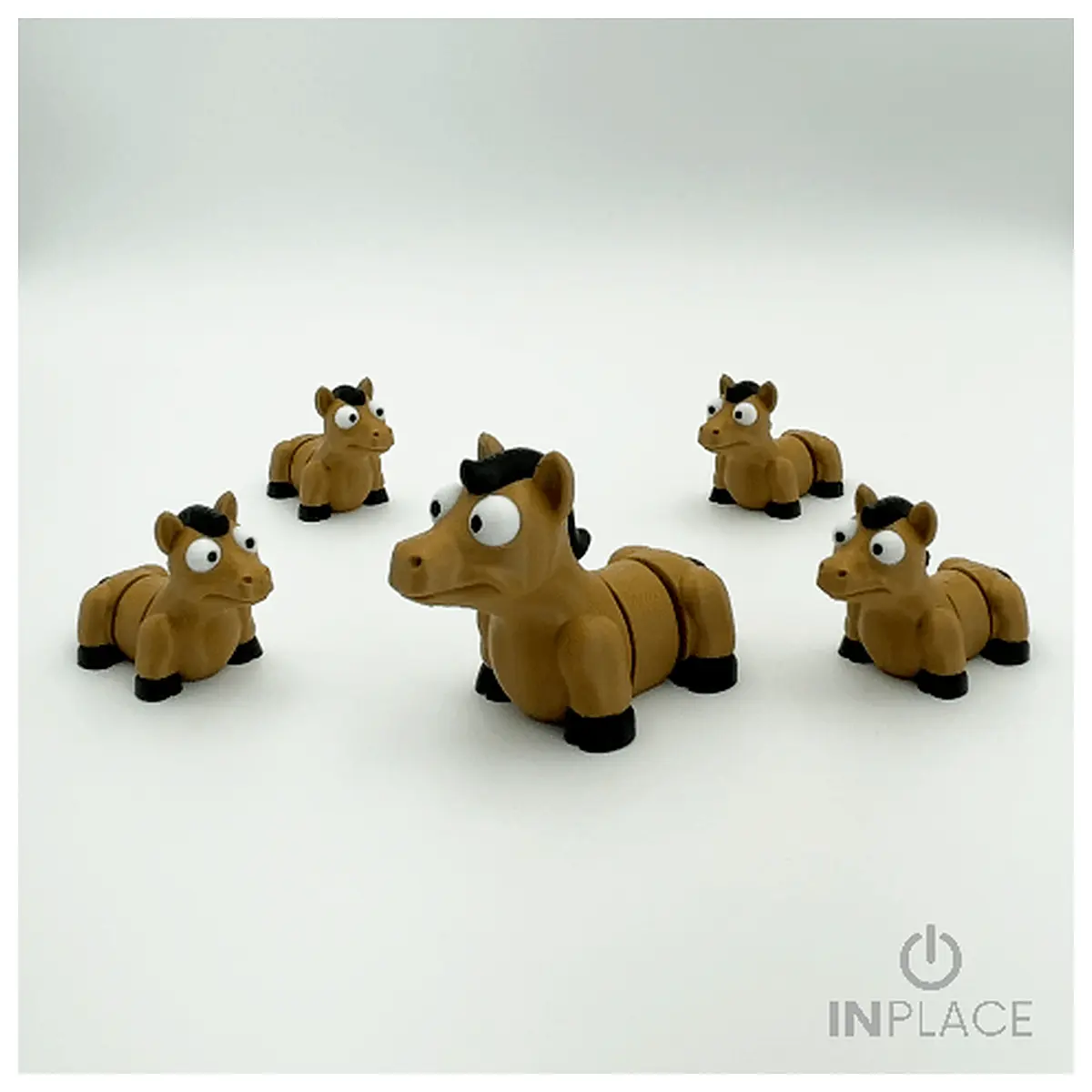 cute posable horse figurine jointed action toy for kids