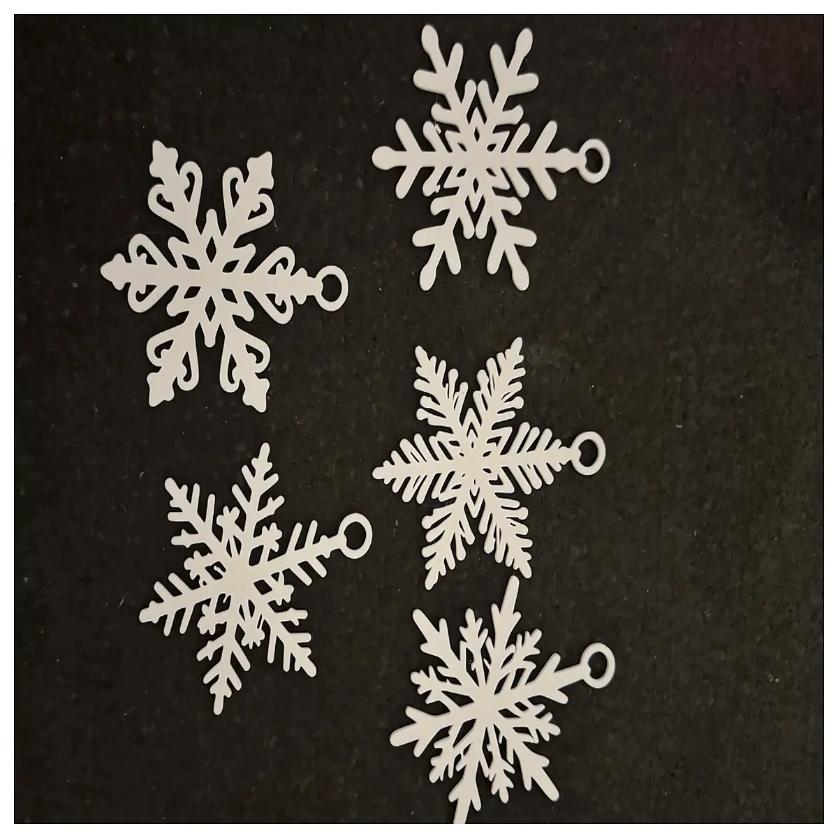 snowflake christmas tree ornaments hanging snowflakes for holiday decor window wall crafts