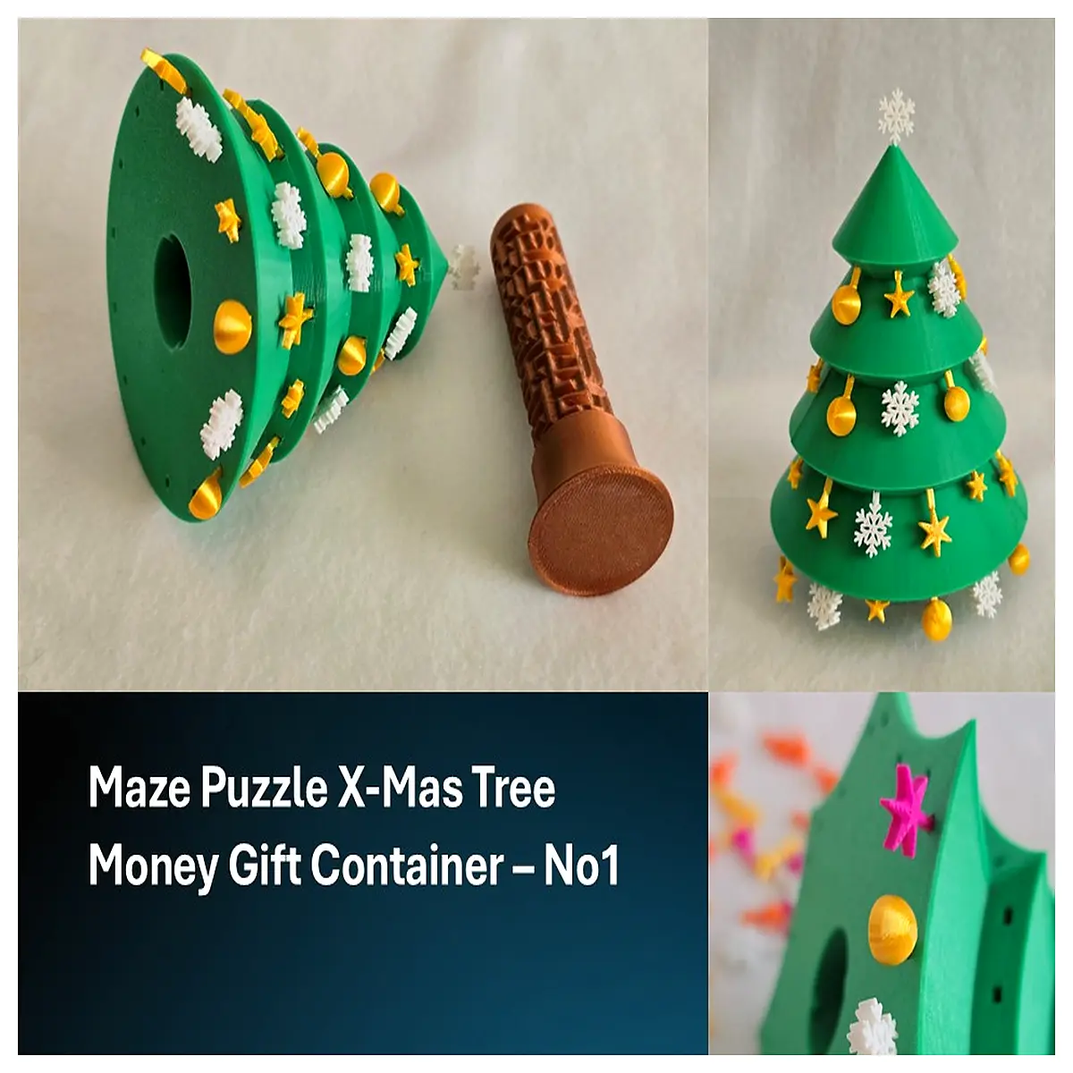 christmas maze puzzle box kids brain teaser toy holiday party favor