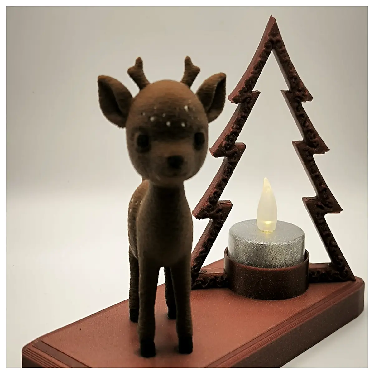 small tea candle holder for christmas tree decoration holiday table centerpiece festive party decor