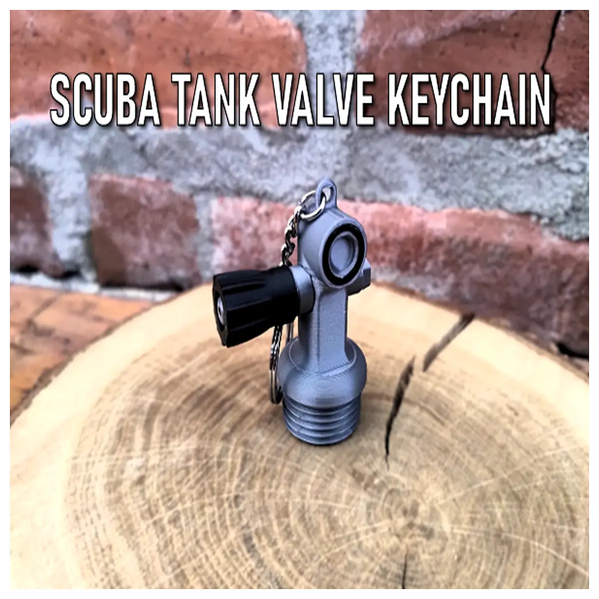 dive tank valve keychain scuba gear novelty diving accessories underwater enthusiast gift