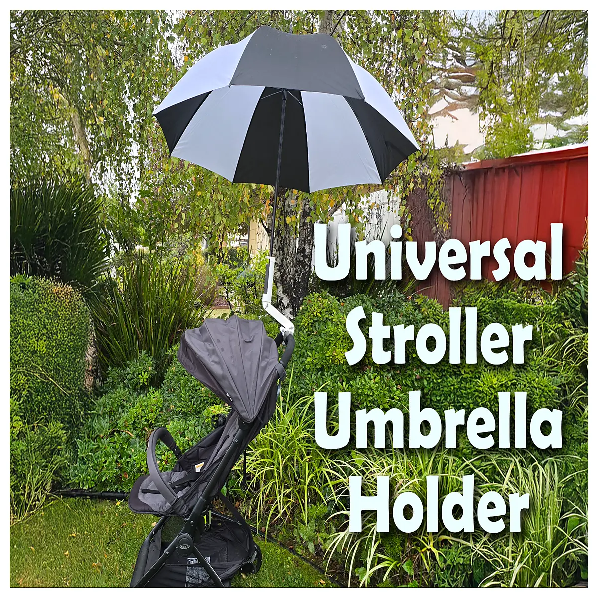stroller umbrella holder clip universal rain shield mount for baby pram pushchair accessory compact travel