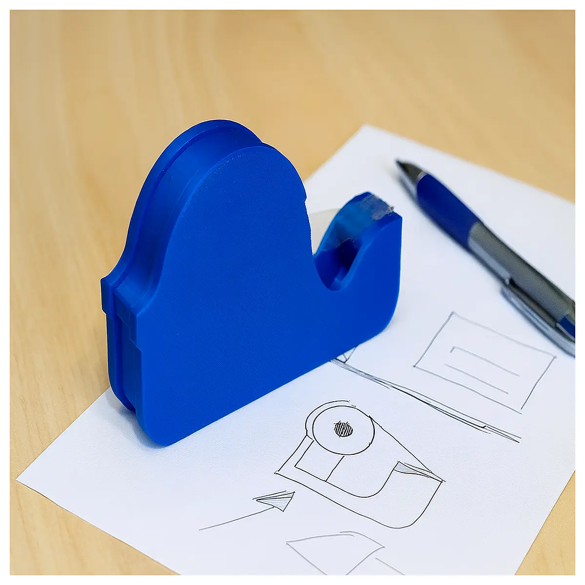 duty tape dispenser with cutter quick print label holder desktop packing tool for shipping boxes easy one hand operation adhesive tape