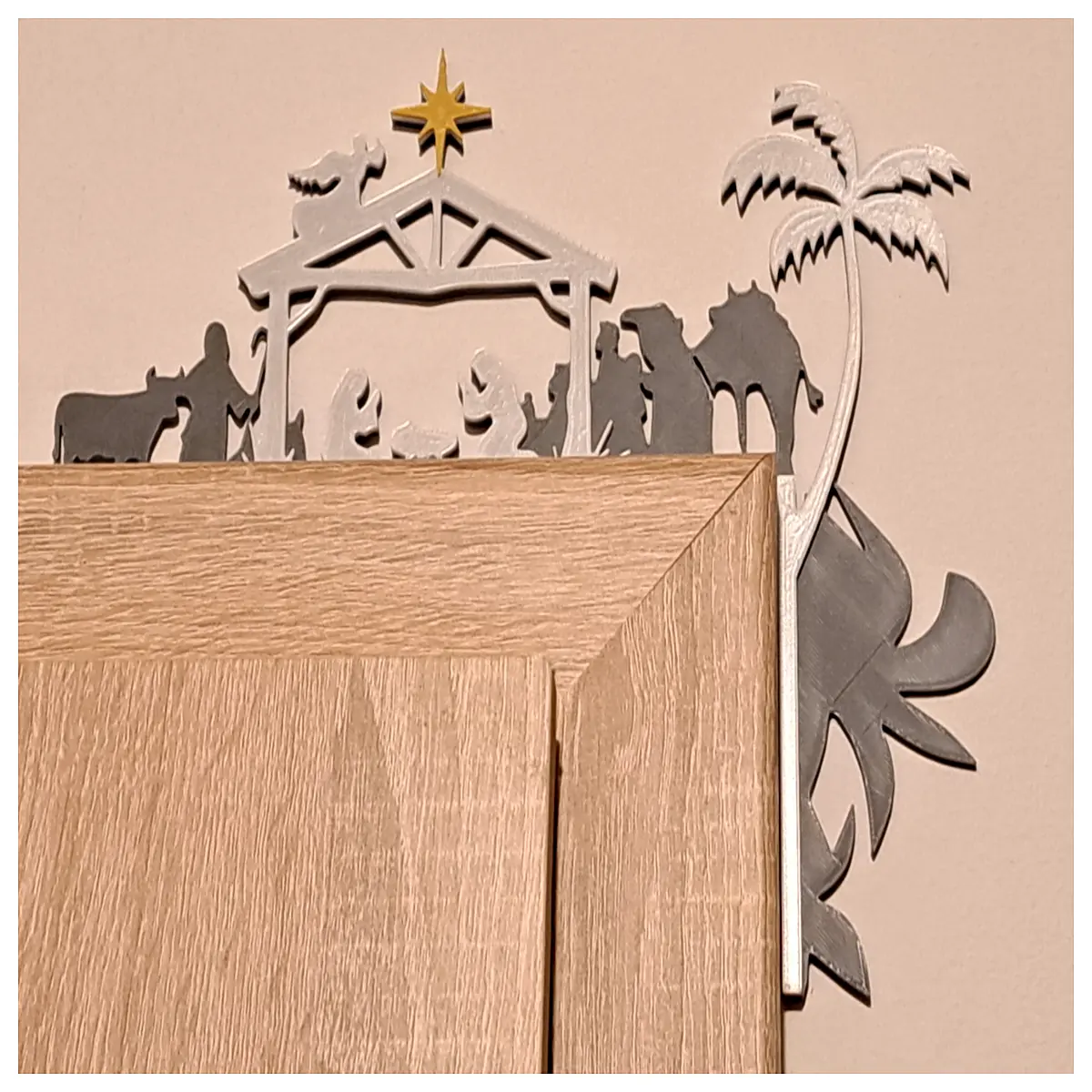 doorway christmas decoration corner scene festive holiday decor for home entrance