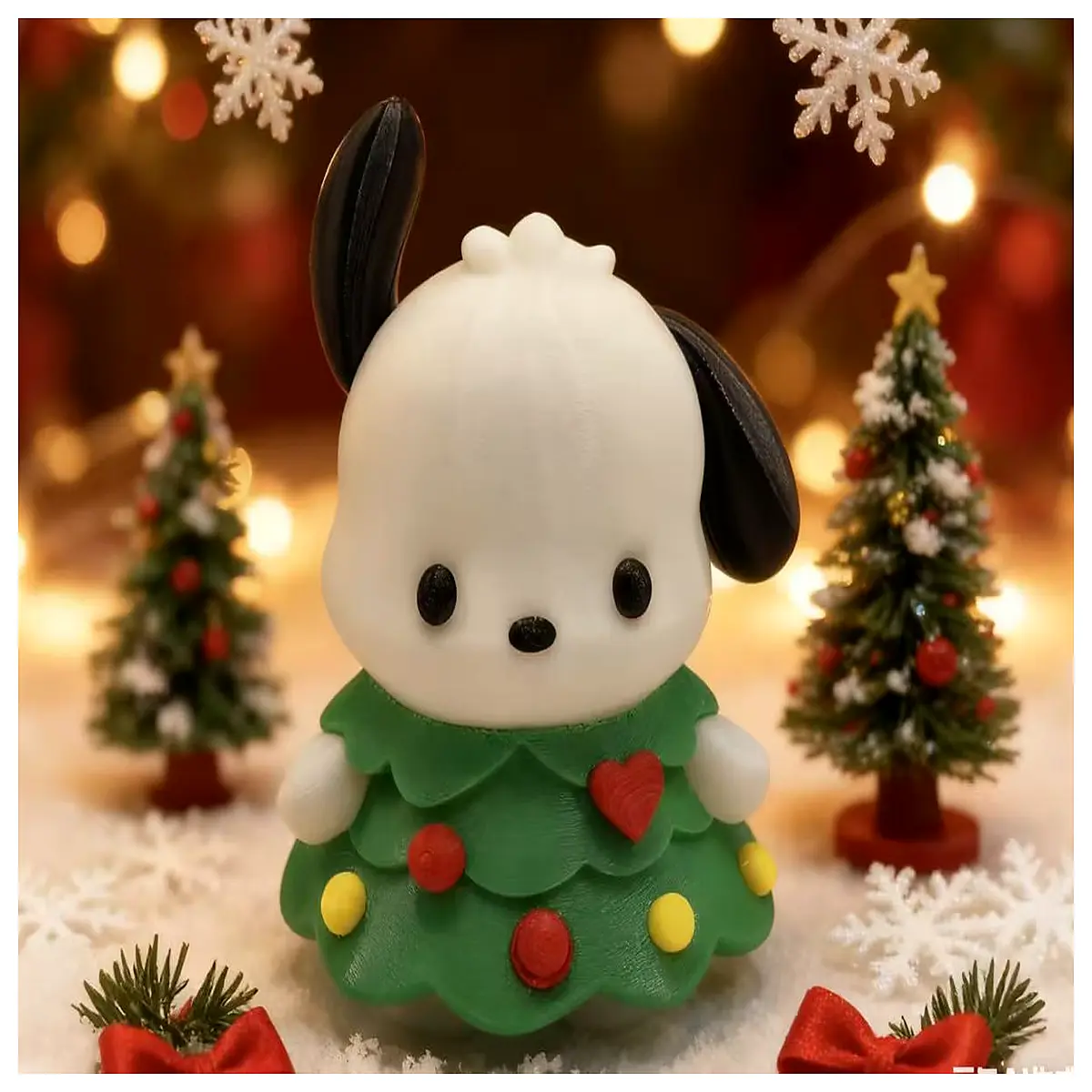 custom paint your own pachaco dog plushie christmas tree ornament diy coloring toy for kids
