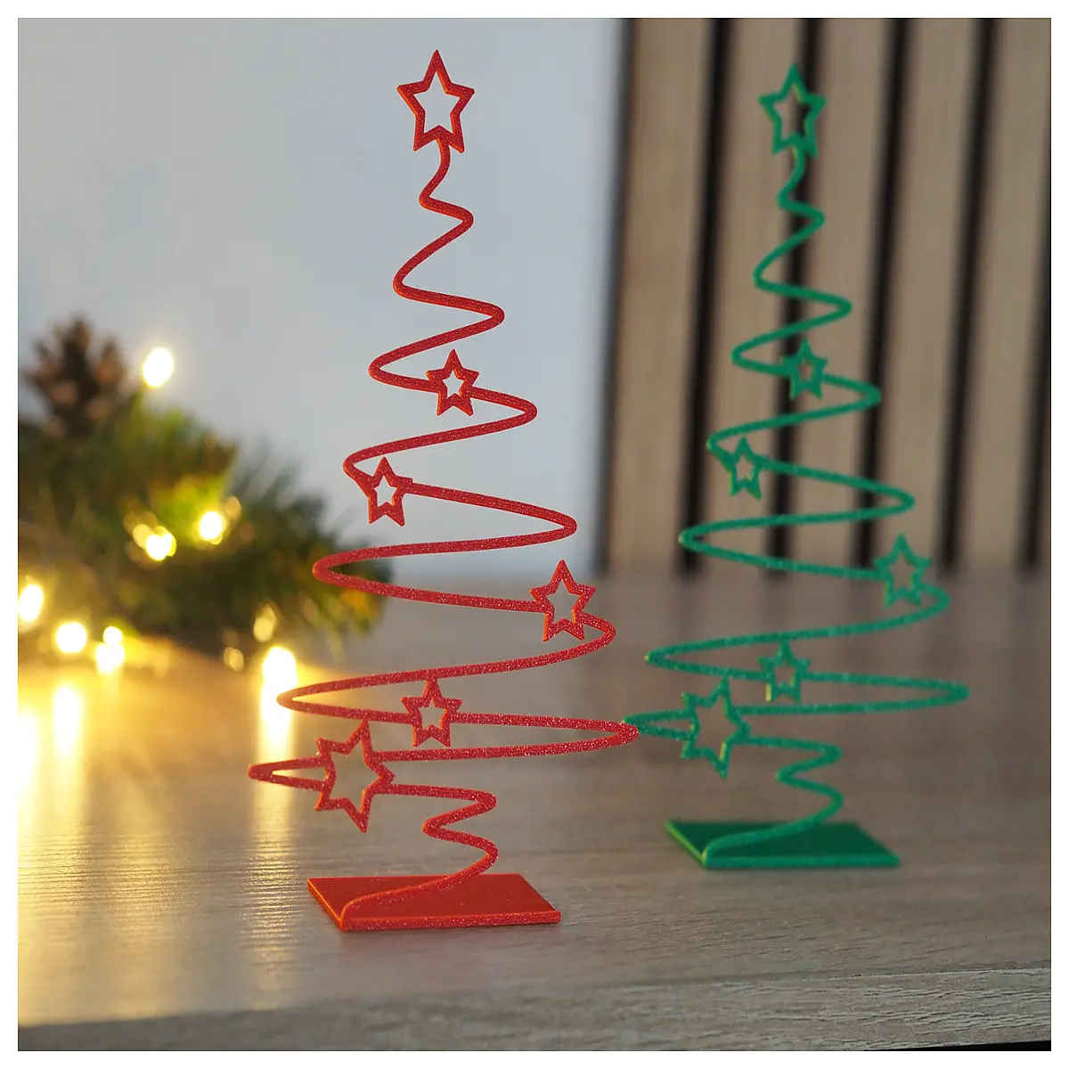 minimalist line art christmas tree decor modern geometric holiday decoration abstract pine tree wall hanging for living room
