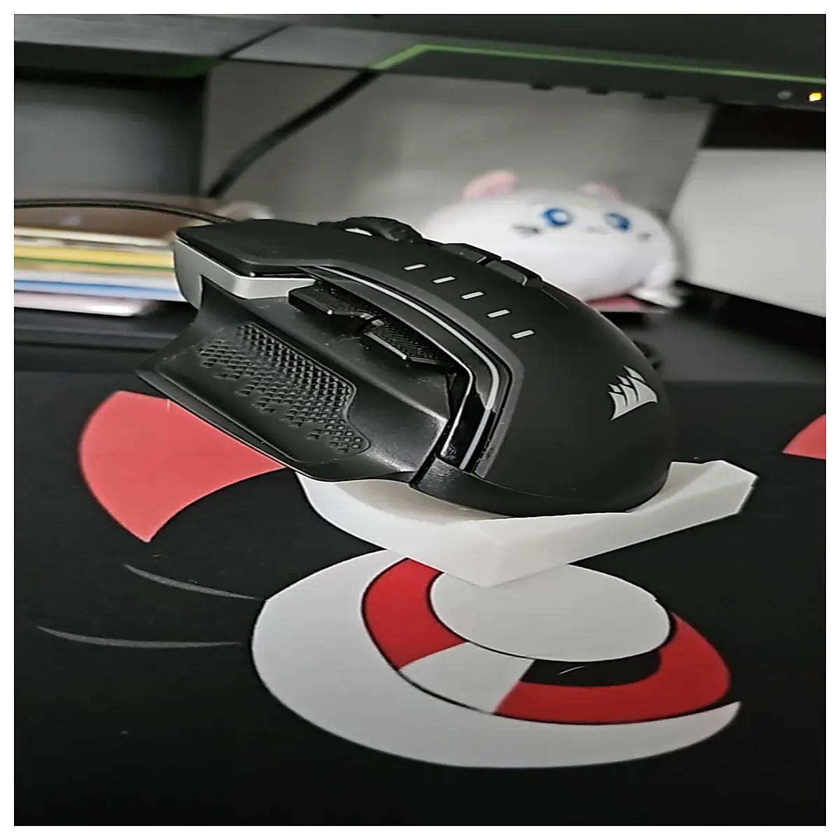 ergonomic desk riser for wrist support and better posture gaming office setup