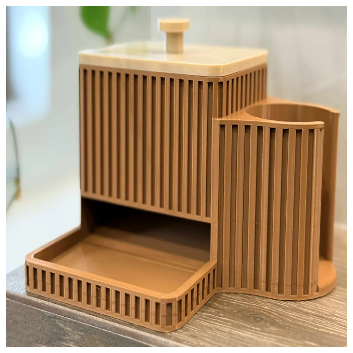 cotton swab holder organizer desktop storage box for q tips and cotton pads cosmetic counter