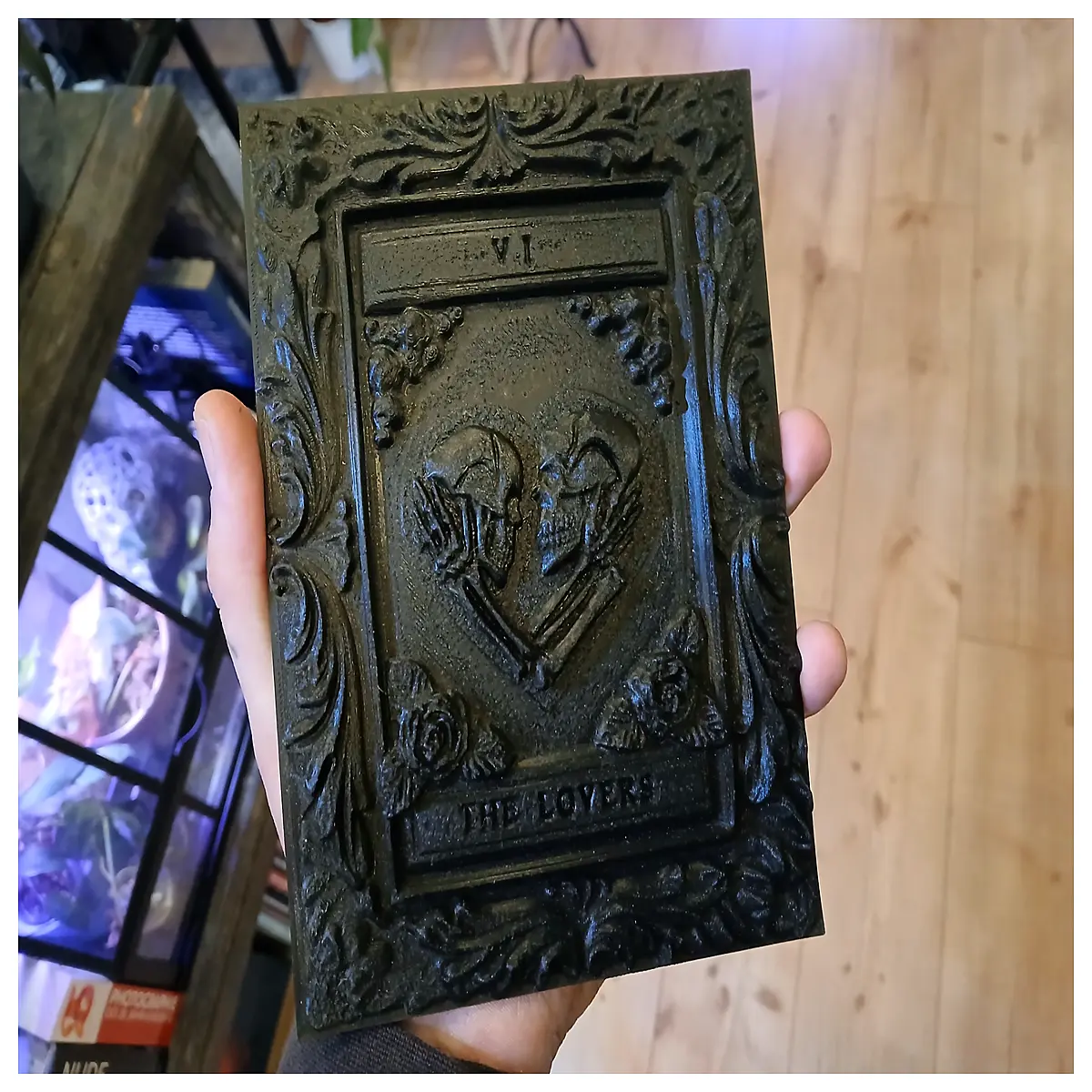 gothic tarot skull wall art mystic love macabre decor occult witchy bedroom aesthetic hanging tapestry alternative dark romance home decoration