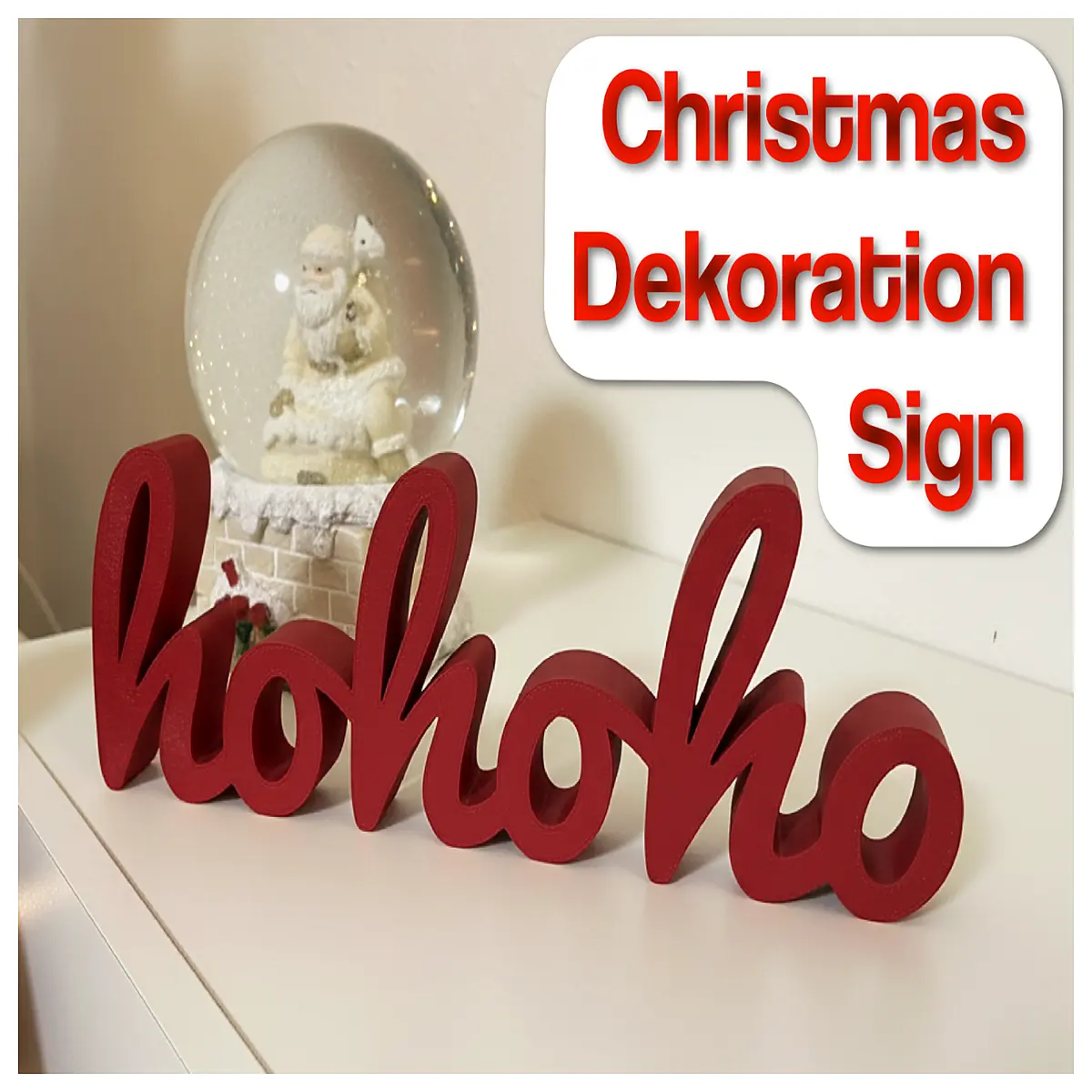 christmas ho ho ho sign decor festive holiday letter board xmas party wall hanging decoration