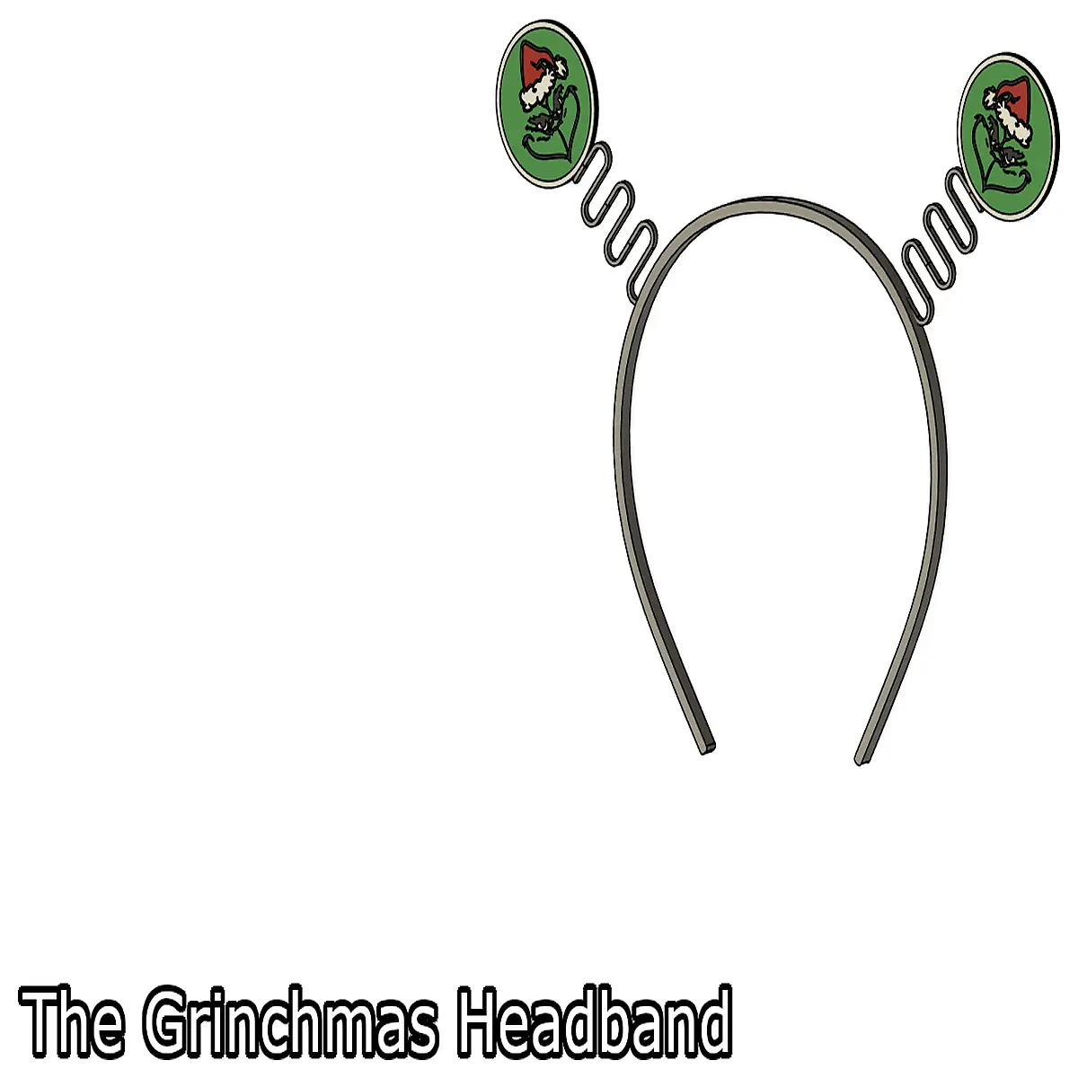 headband green furry christmas costume accessory for adults and kids holiday party cosplay prop