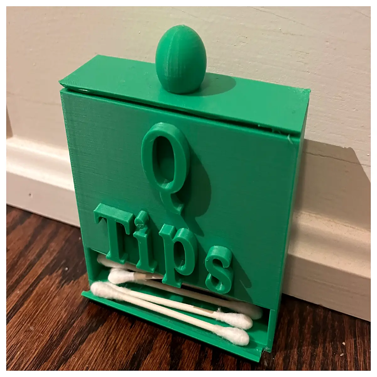 cotton swab holder dispenser box countertop organizer for bathroom vanity storage container