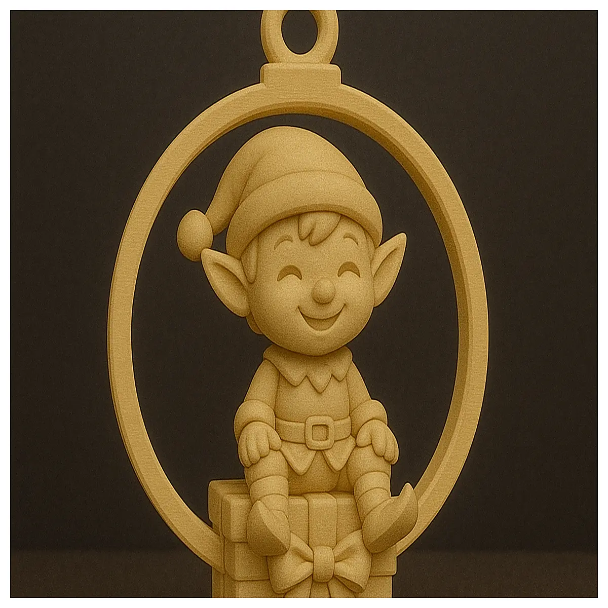happy christmas elf decoration with gift box base festive holiday gnomes for home decor