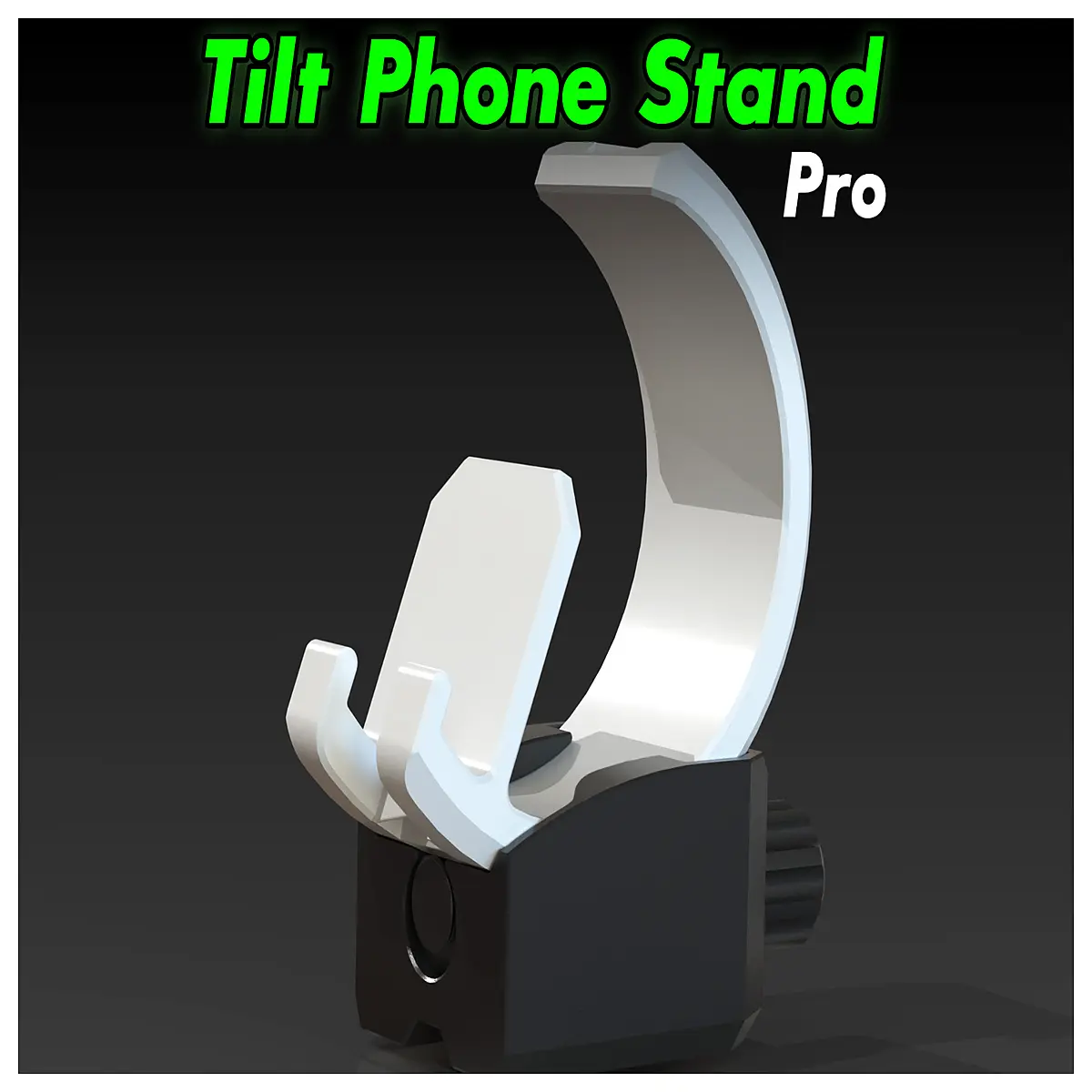 tilted phone pro duty adjustable desk mount for gaming streaming vertical angle holder