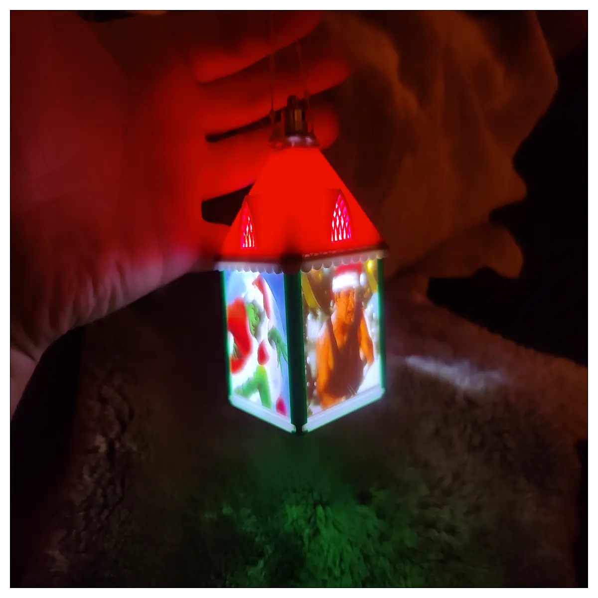 up house decoration translucent resin snowflake window lights for christmas tree warm white glowing home decor