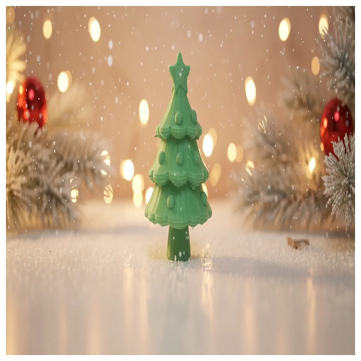layered tiered christmas tree with star topper decoration festive holiday home decor