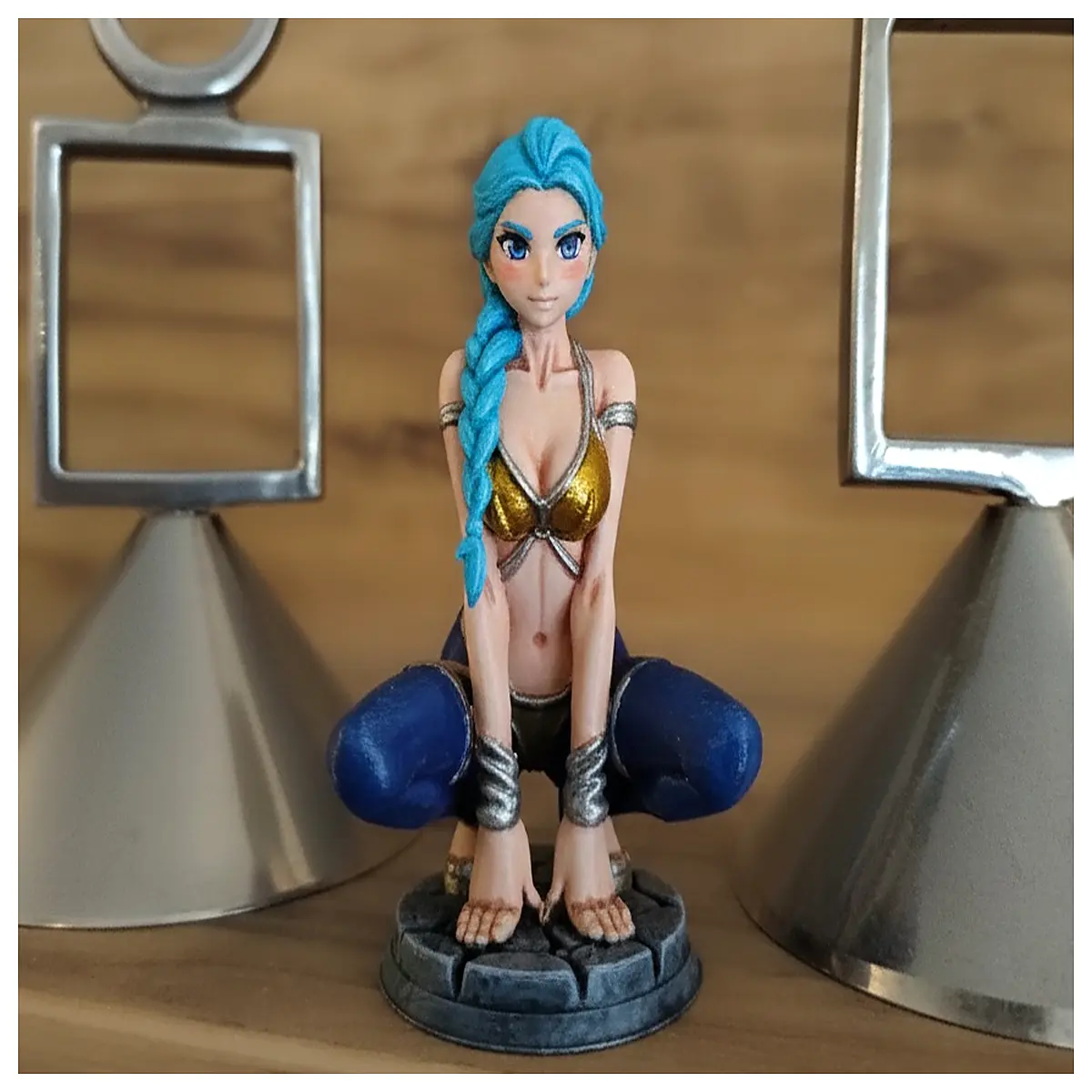 snow elegant fantasy resin diy painting collectible figurine for desktop