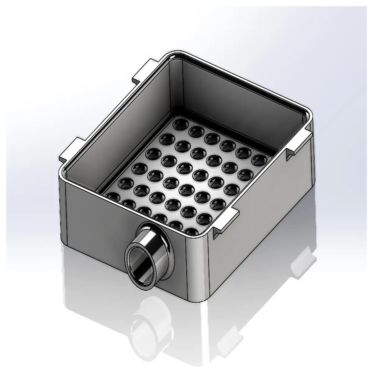 aquarium wall mounted filter water distributor bar for silent fish tank circulation
