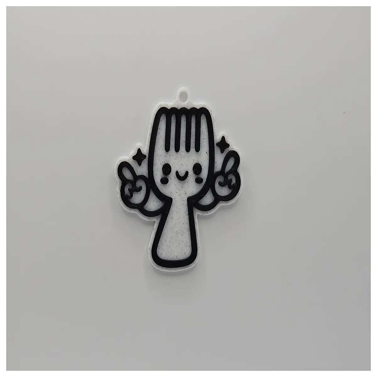 cute cartoon fork keychain bag charm for women girls cute kitchen utensil accessory gift