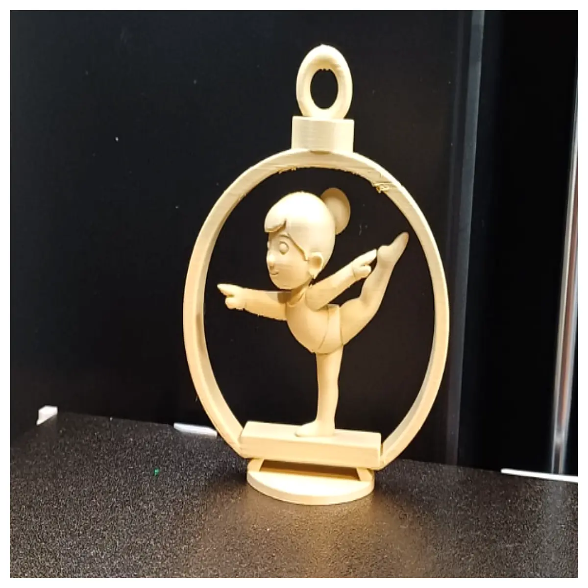 gymnastics balance beam figurine rhythmic gymnast decor sports room wall art cheerleading girl statue athletic home decoration