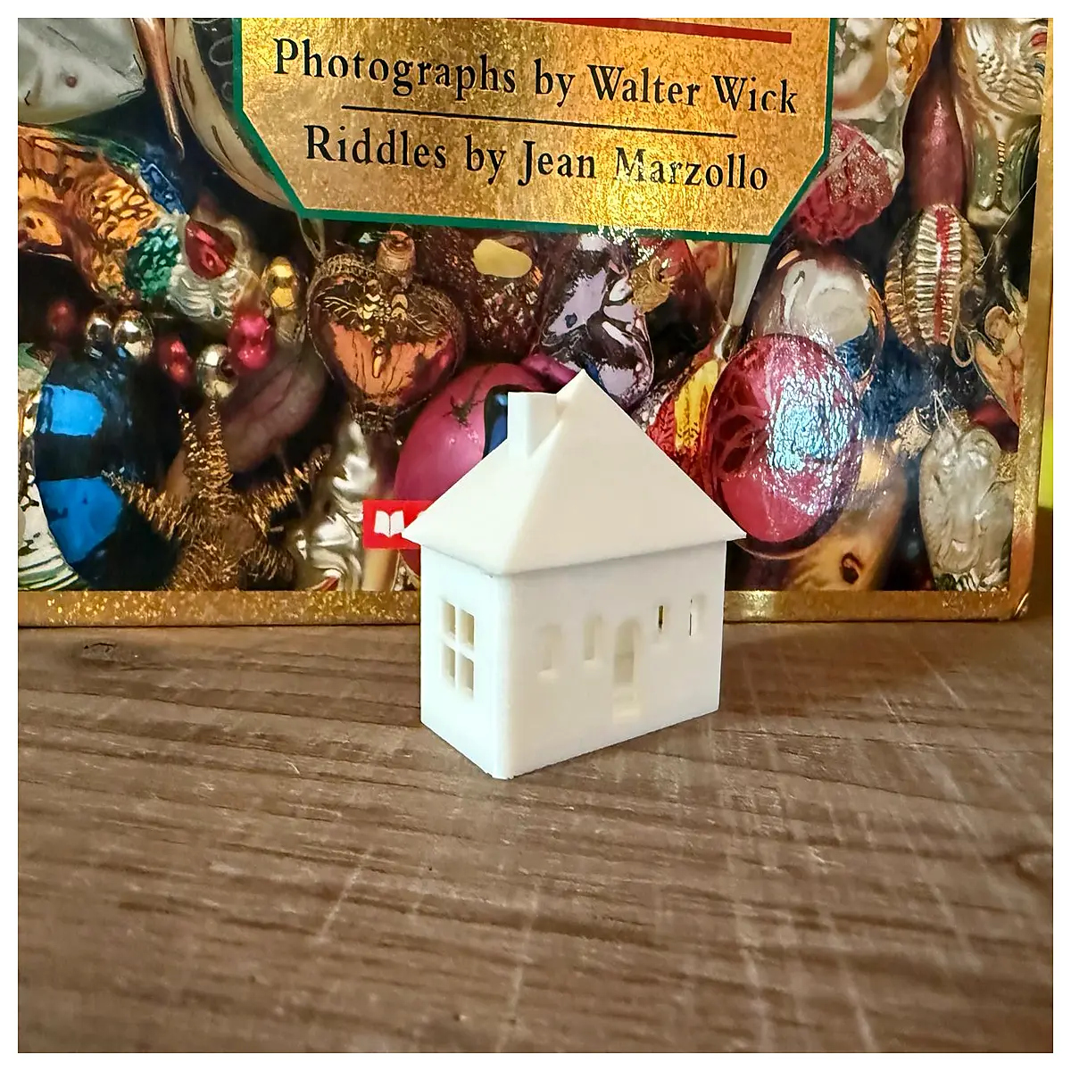 mini christmas house decoration for mantel festive tabletop decor