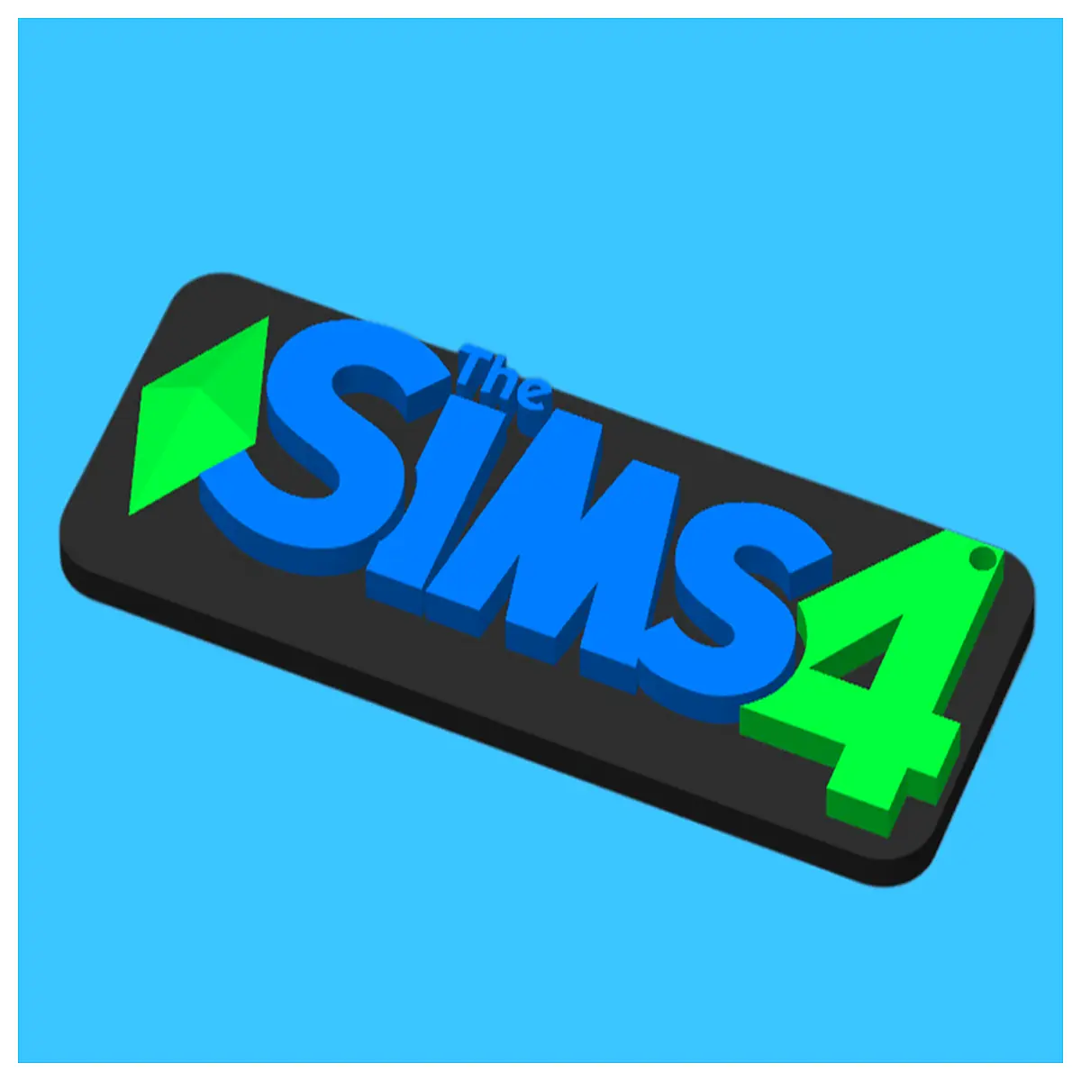sims 4 keychain metal pendant life simulation game souvenir teens