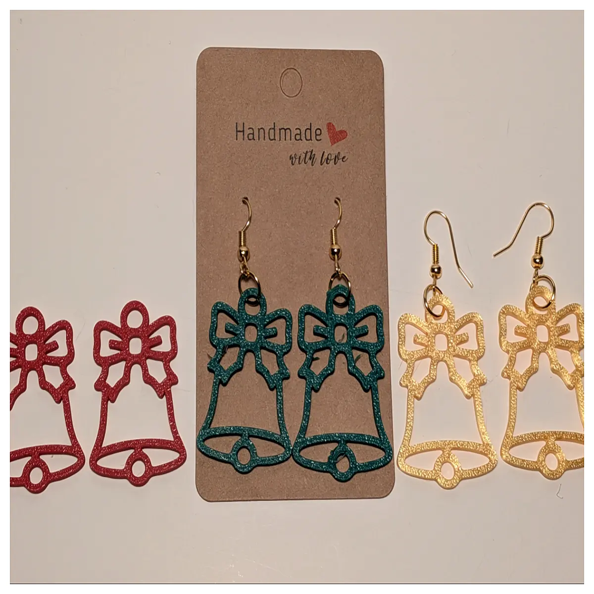 christmas jingle bell earrings for women festive holiday party jewelry silver gold dangle drop