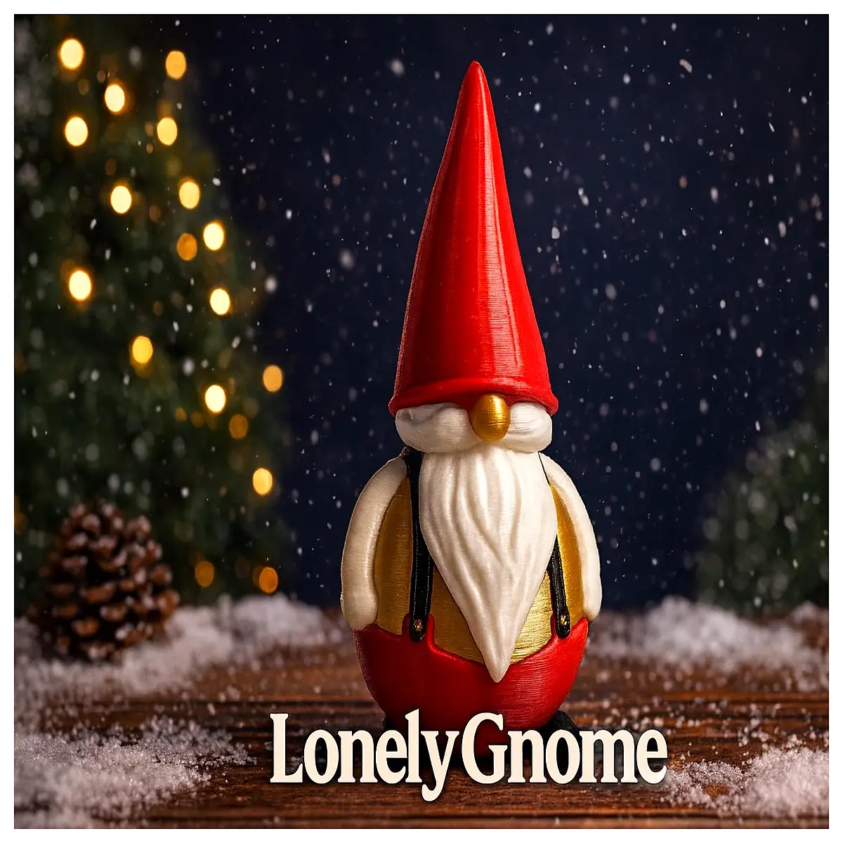 christmas gnome decor outdoor yard lawn garden statue holiday decoration