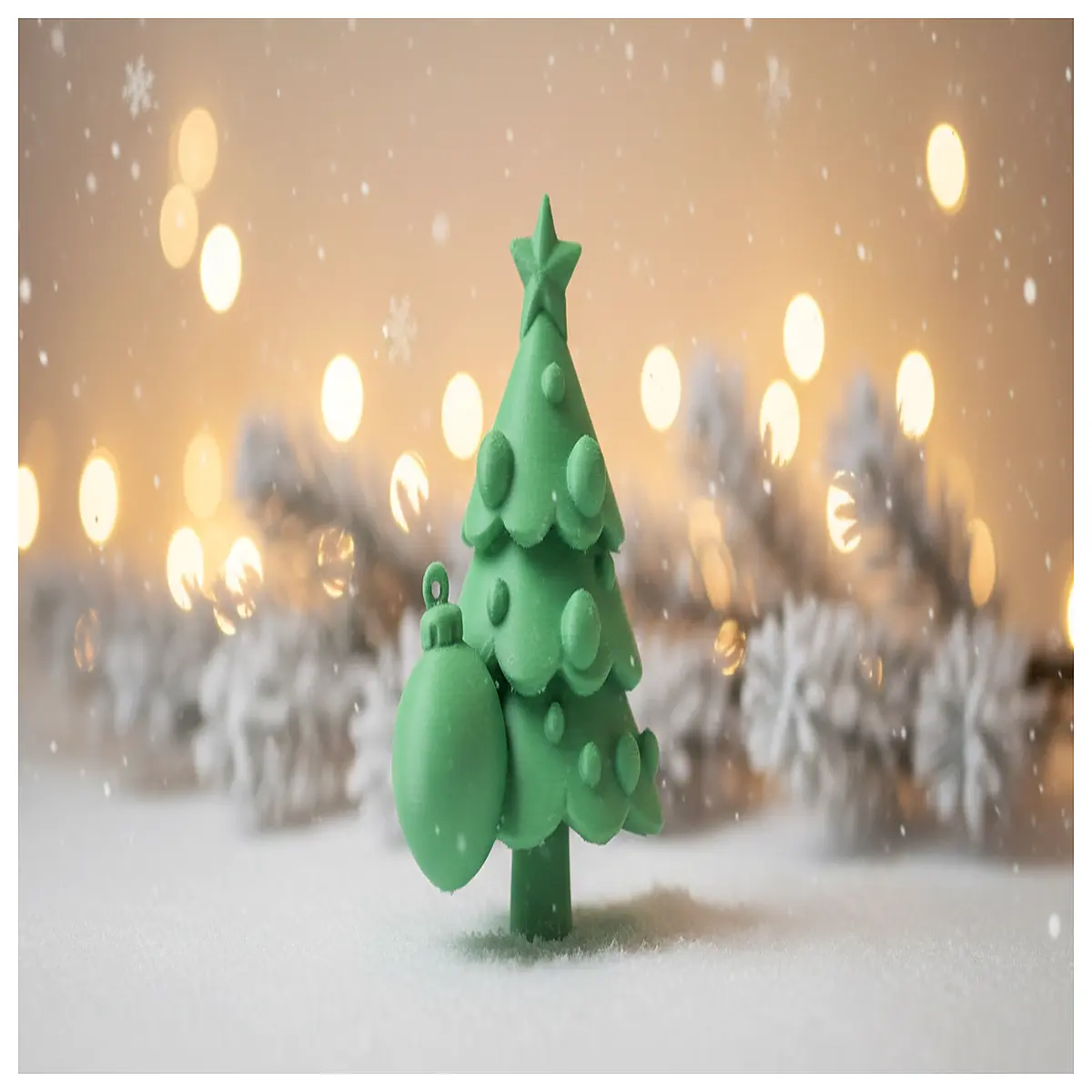 christmas tree with star and ball ornaments decorations holiday home decor