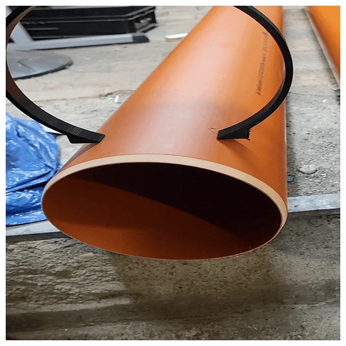 duty pipe clamp dn200 for kg pipeline mounting bracket support