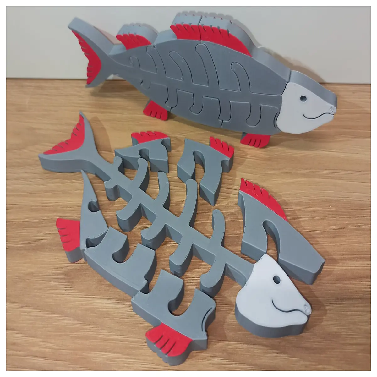 adult puzzle fish jigsaw pieces marine life ocean animal educational assembly toy for kids