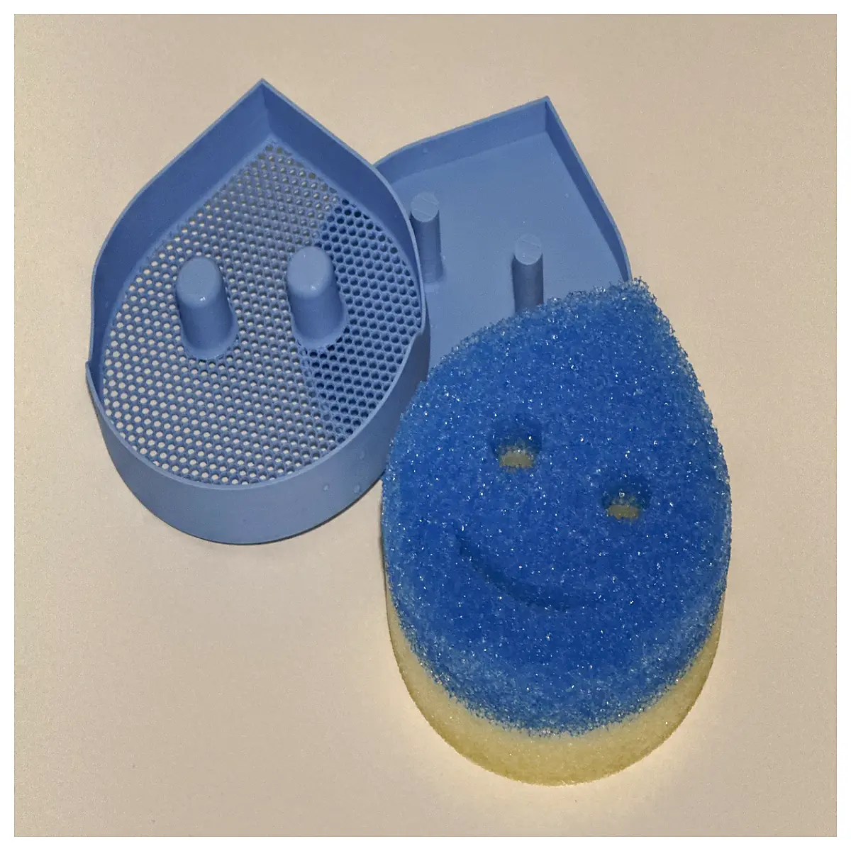 scrub daddy sink caddy organizer with drying rack for sponges brushes and soap dish bathroom counter storage