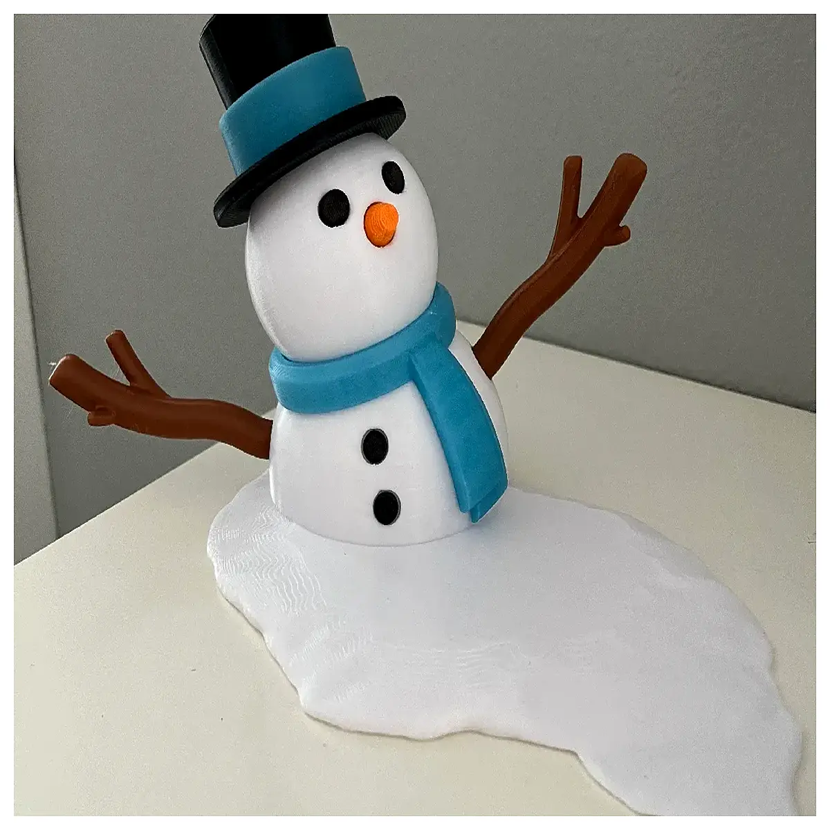 melting snowman christmas decoration funny holiday yard art melting icicle ornaments winter whimsy decor