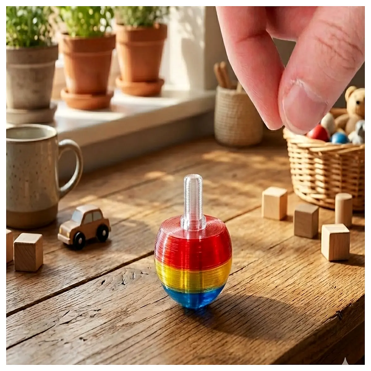 mini spinning top toy for kids adults stress relief fidget spinner pocket size lightweight 37g balance trick