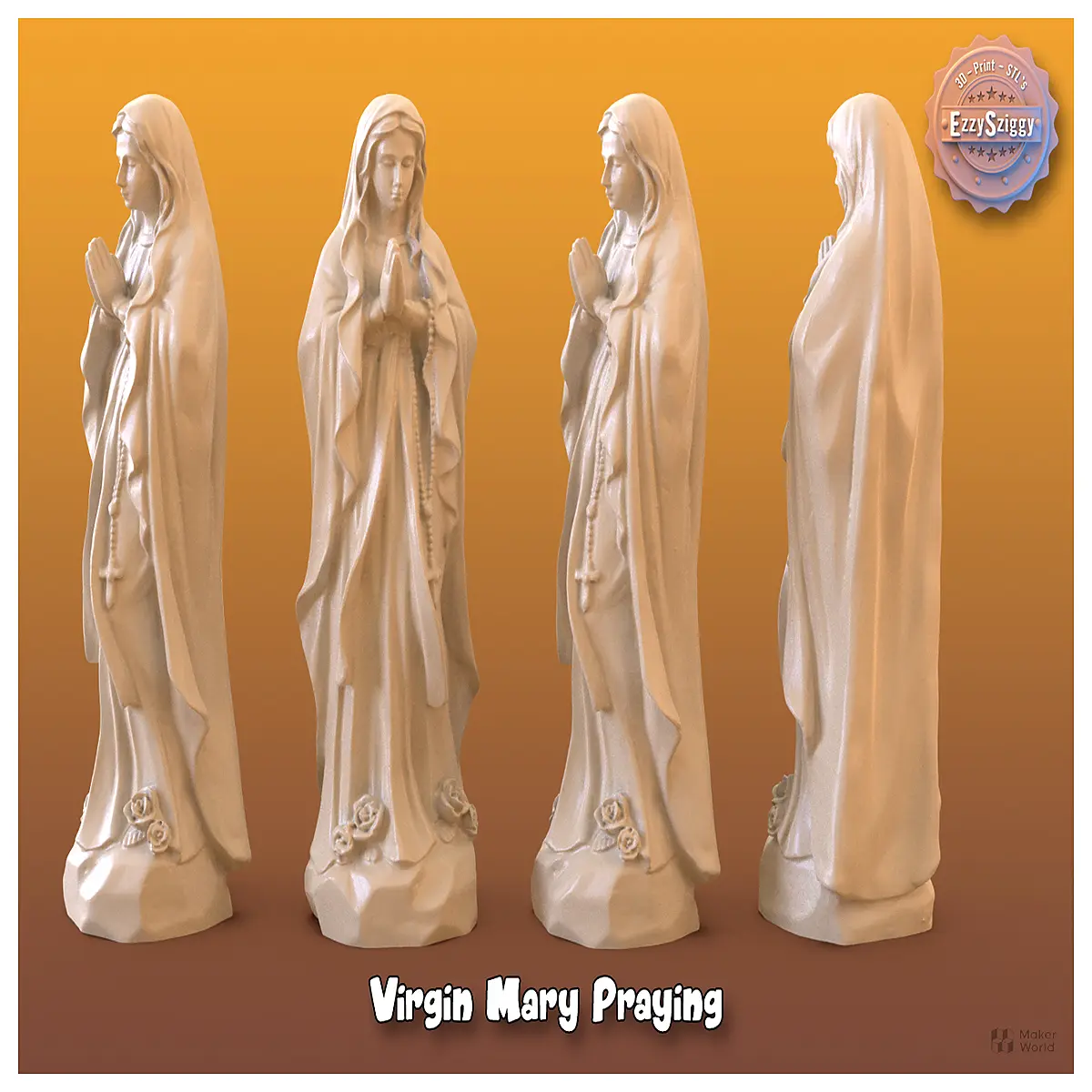 virgin mary praying statue religious home altar decor catholic faith gift holy mary figurine