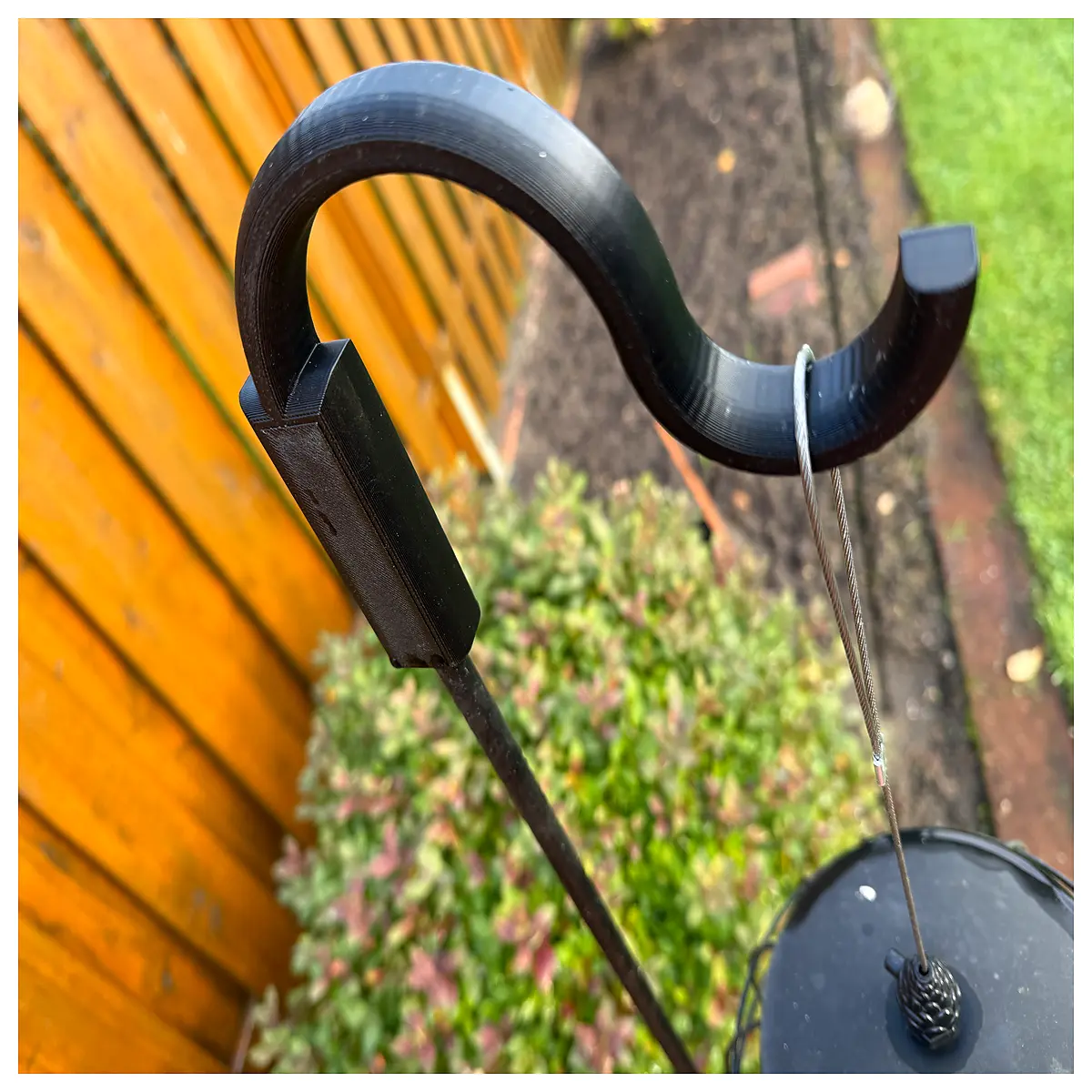 duty shepherd hook bird feeder outdoor garden hanging pole for seed