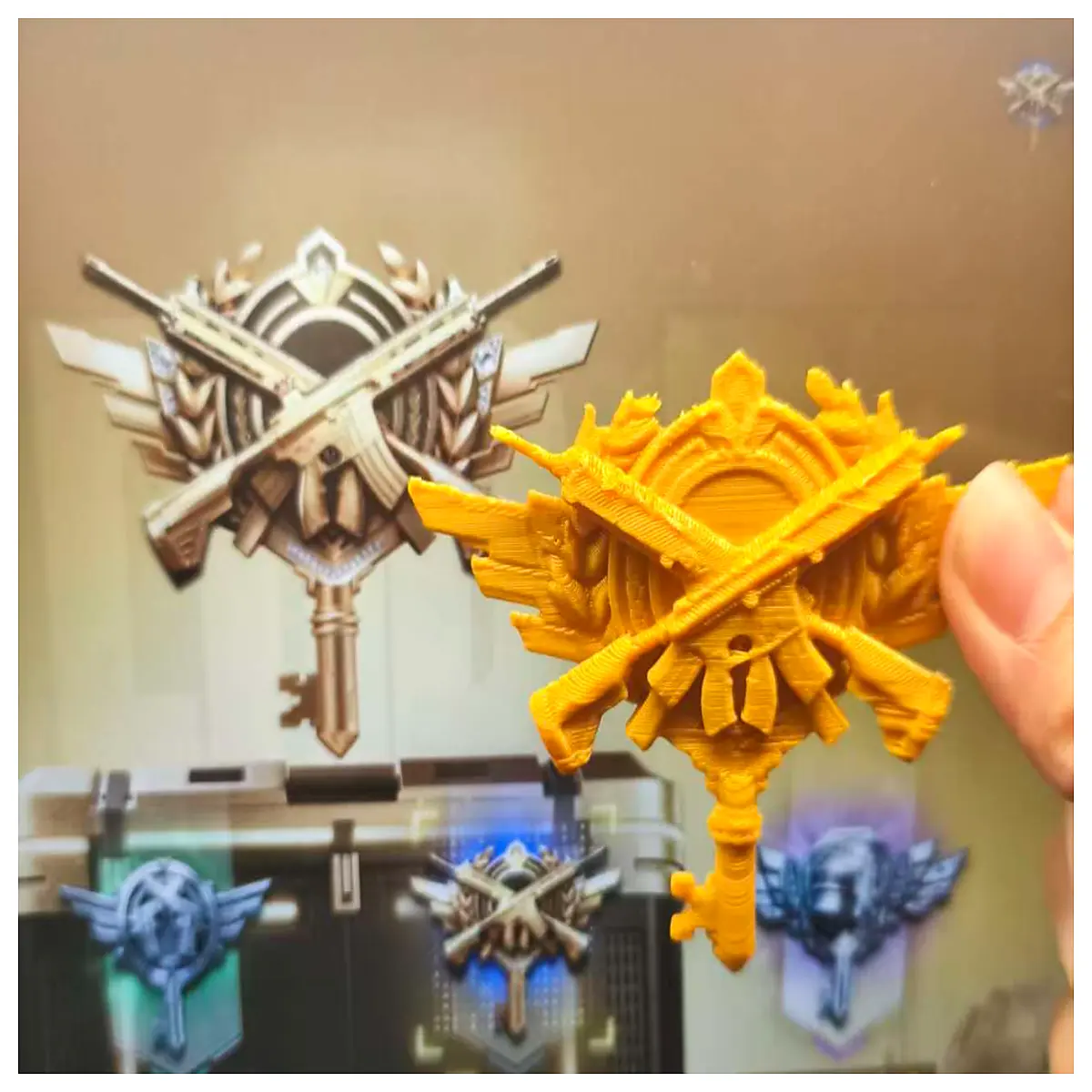 mobile peacekeeper elite metal keychain medal gamers metro royale survival game souvenir collectible