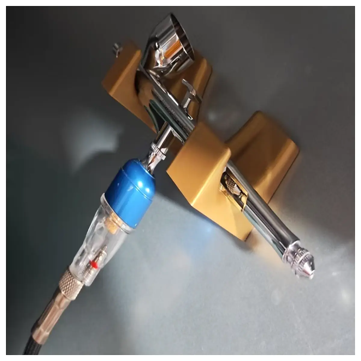 airbrush holder magnetic mount for desk organizer tool storage