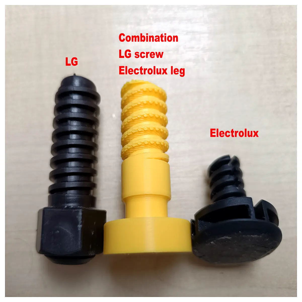 electrolux washing machine replacement screw legs and plastic clips for leveling feet stability
